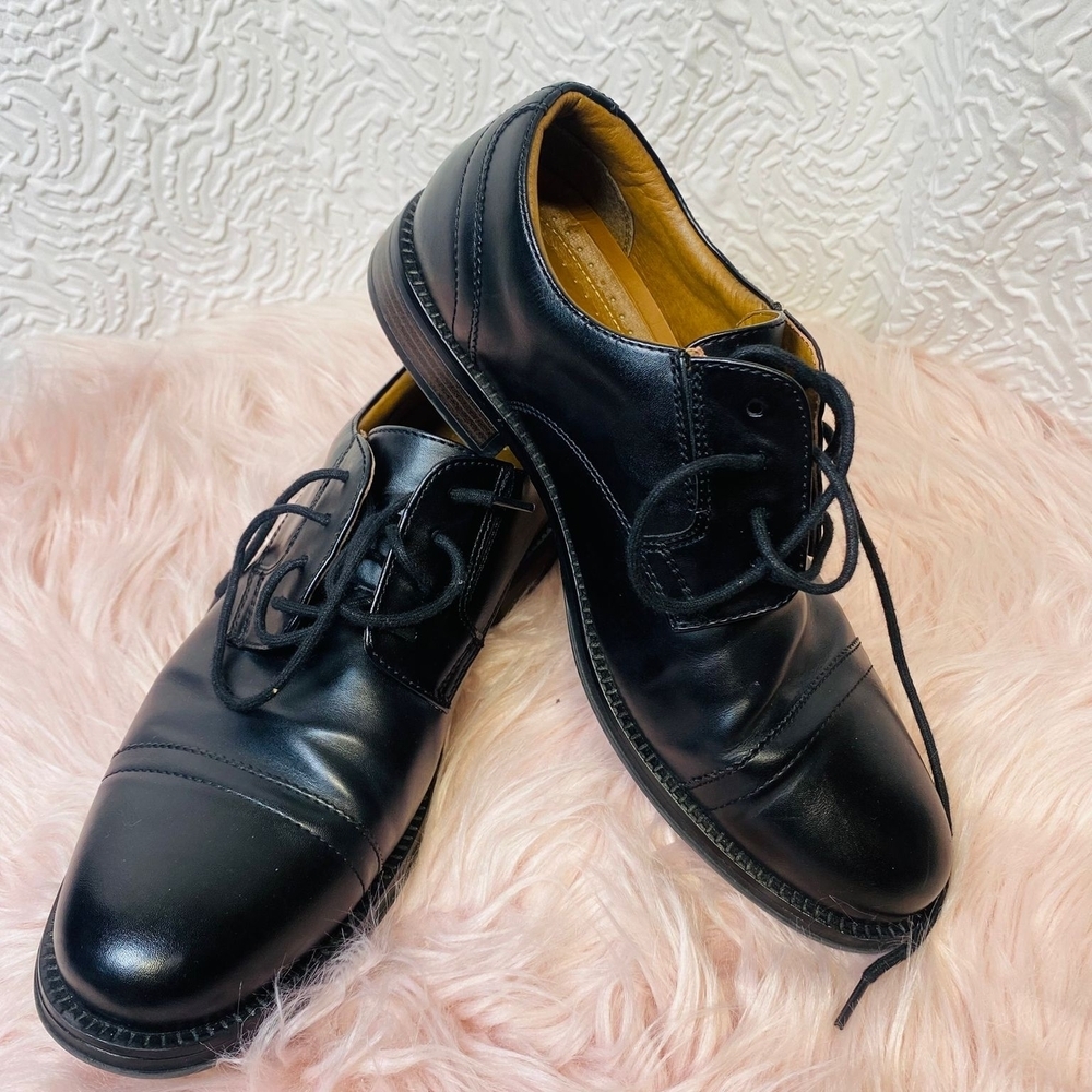 Dockers Black Oxford Leather Shoes